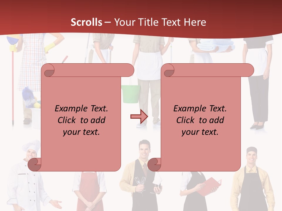 Isolated Manager Woman PowerPoint Template