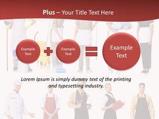 Isolated Manager Woman PowerPoint Template