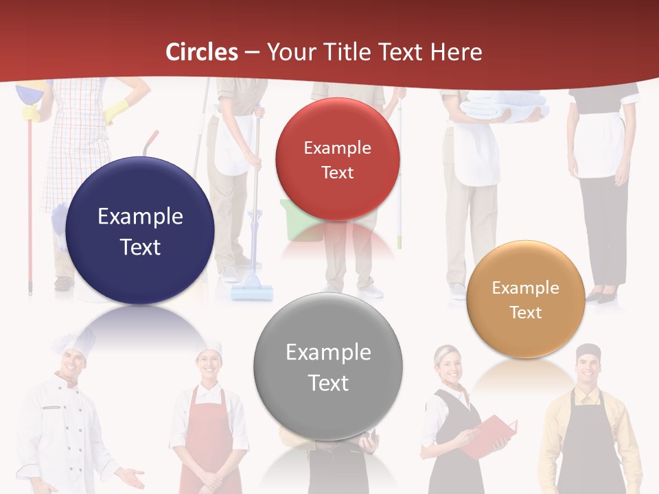 Isolated Manager Woman PowerPoint Template