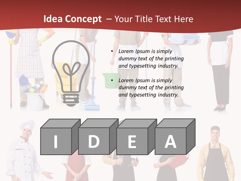 Isolated Manager Woman PowerPoint Template