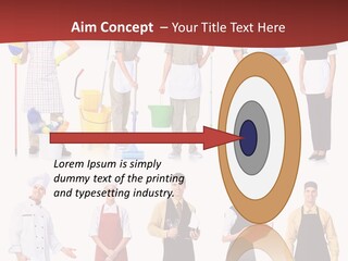 Isolated Manager Woman PowerPoint Template