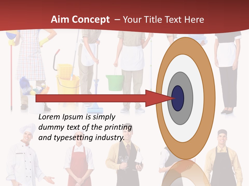Isolated Manager Woman PowerPoint Template