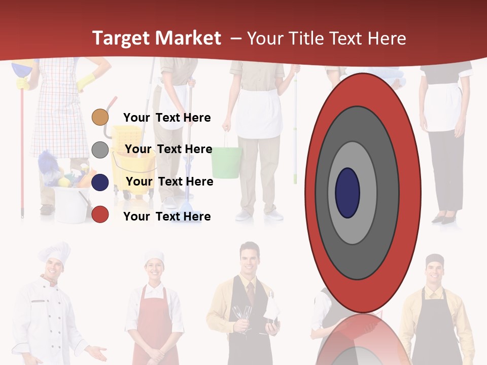 Isolated Manager Woman PowerPoint Template