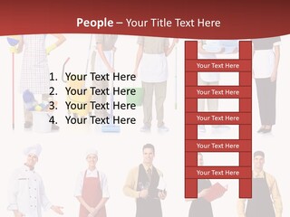 Isolated Manager Woman PowerPoint Template
