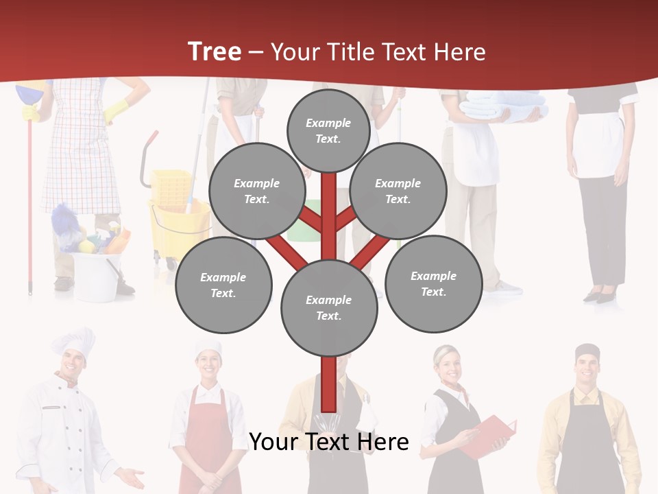 Isolated Manager Woman PowerPoint Template