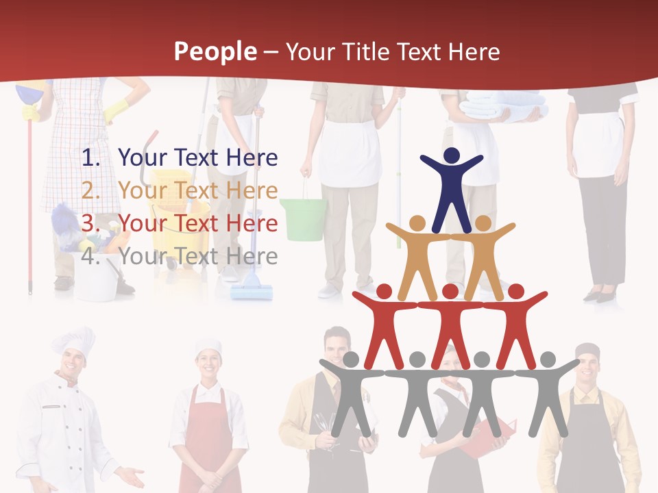 Isolated Manager Woman PowerPoint Template