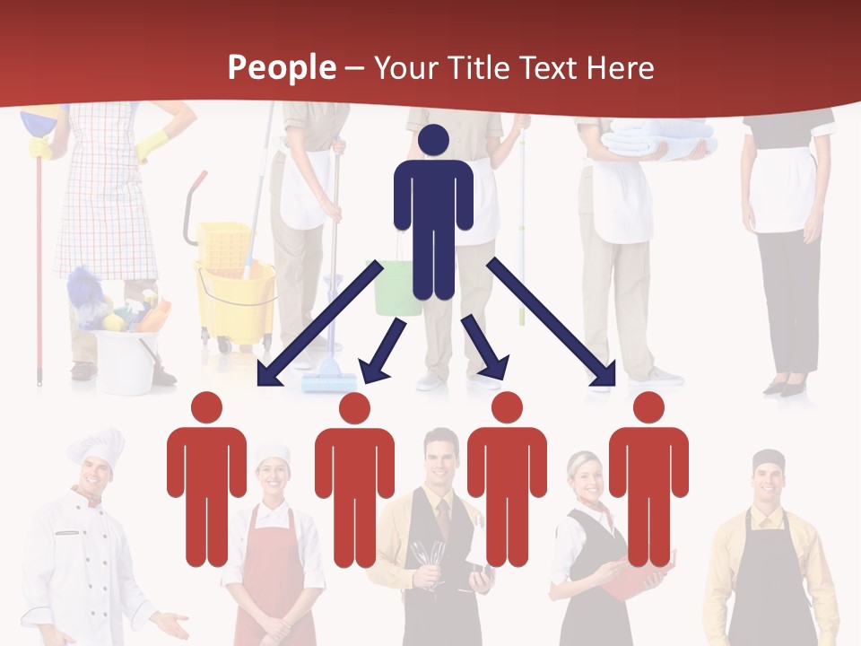 Isolated Manager Woman PowerPoint Template