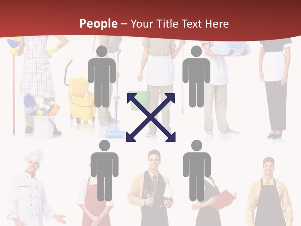 Isolated Manager Woman PowerPoint Template