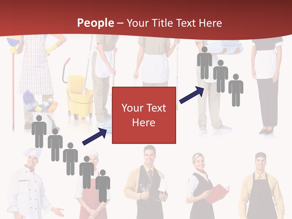 Isolated Manager Woman PowerPoint Template