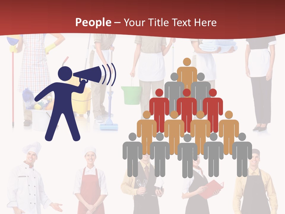 Isolated Manager Woman PowerPoint Template