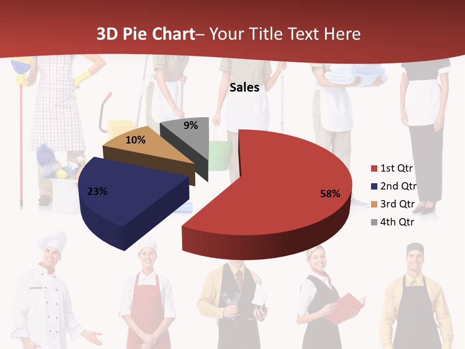 Isolated Manager Woman PowerPoint Template