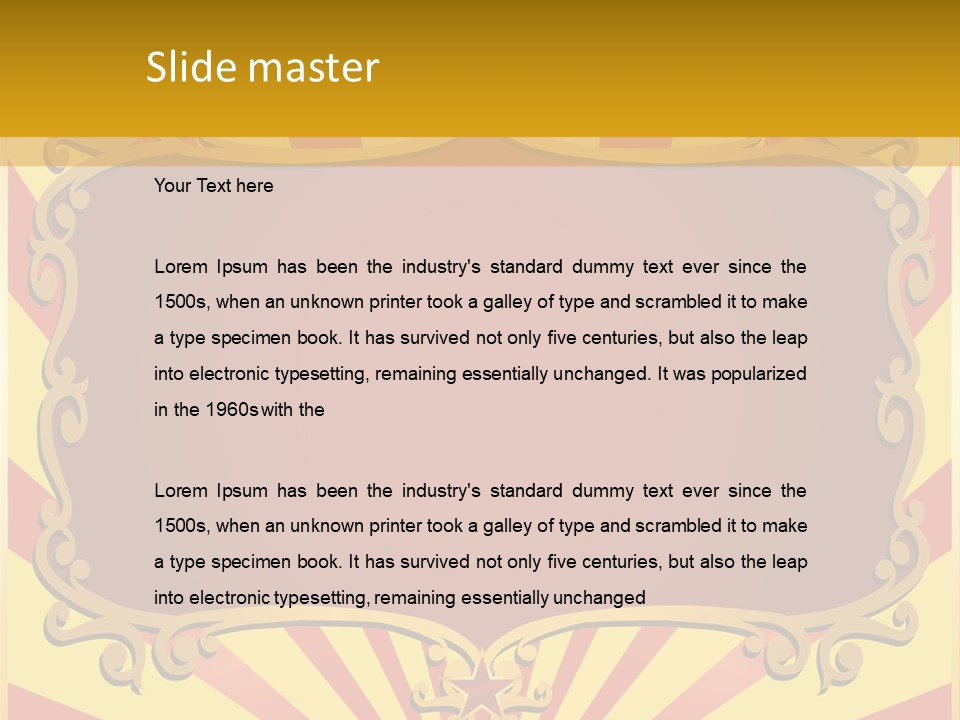 Light Theater Carnival PowerPoint Template