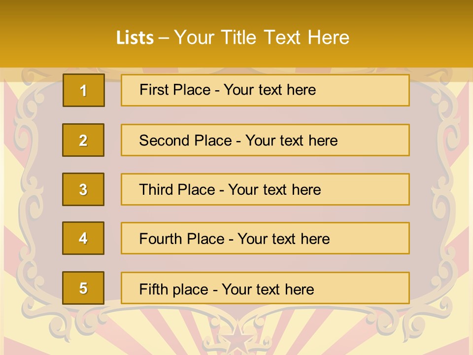 Light Theater Carnival PowerPoint Template