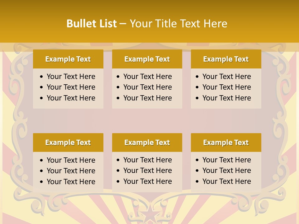 Light Theater Carnival PowerPoint Template