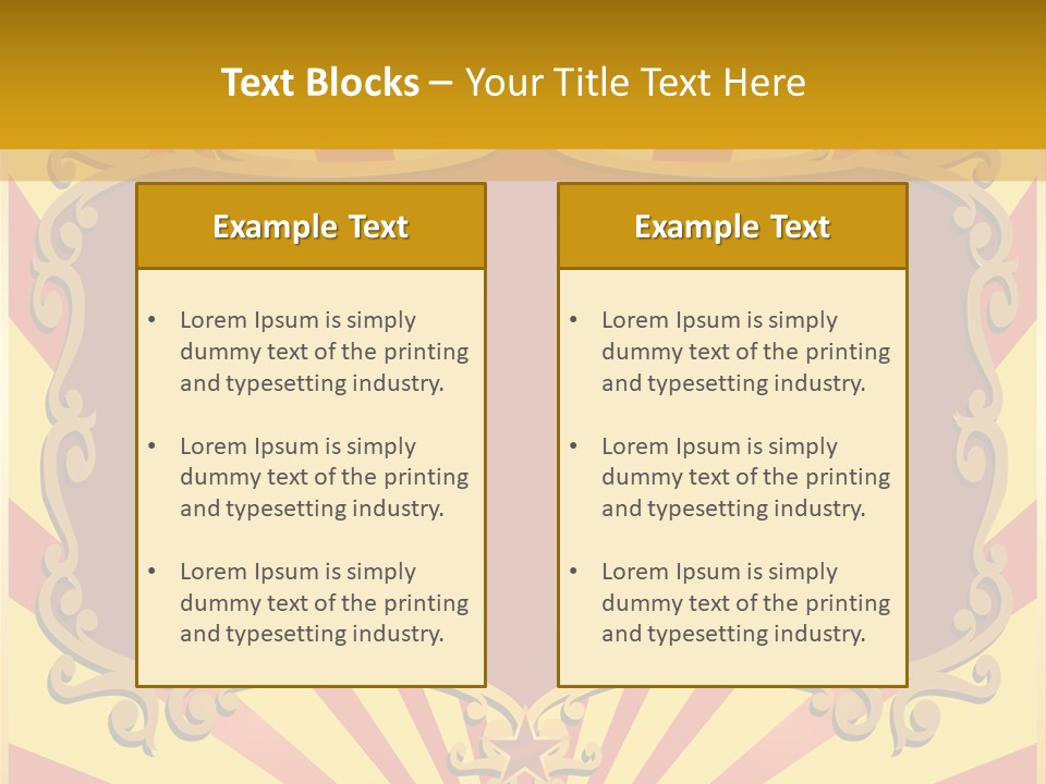 Light Theater Carnival PowerPoint Template