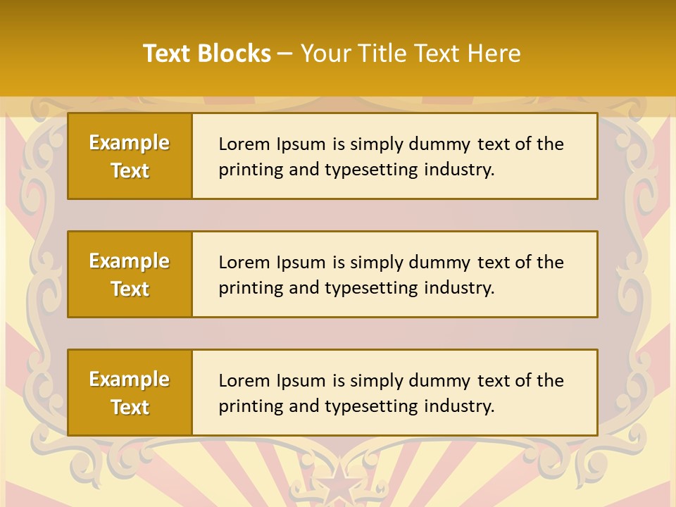 Light Theater Carnival PowerPoint Template