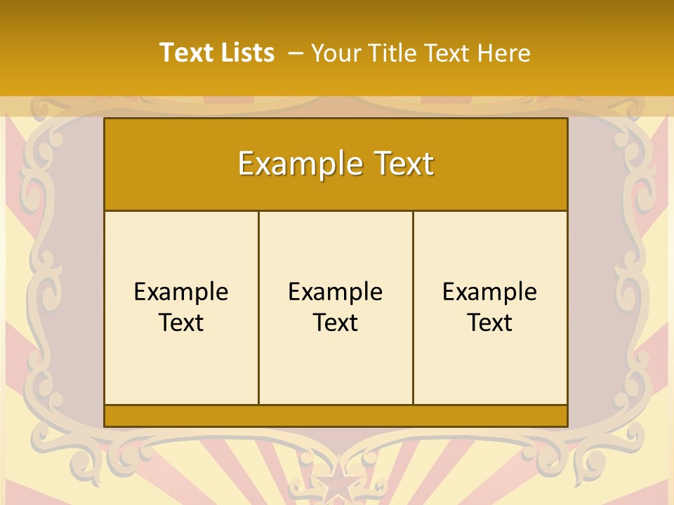 Light Theater Carnival PowerPoint Template
