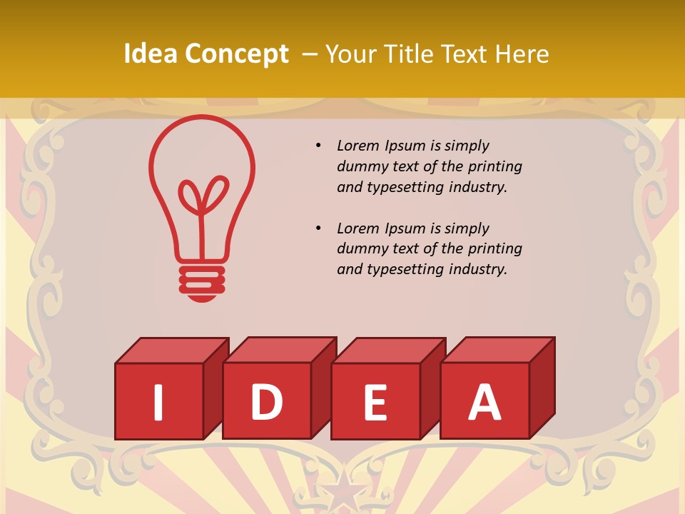 Light Theater Carnival PowerPoint Template