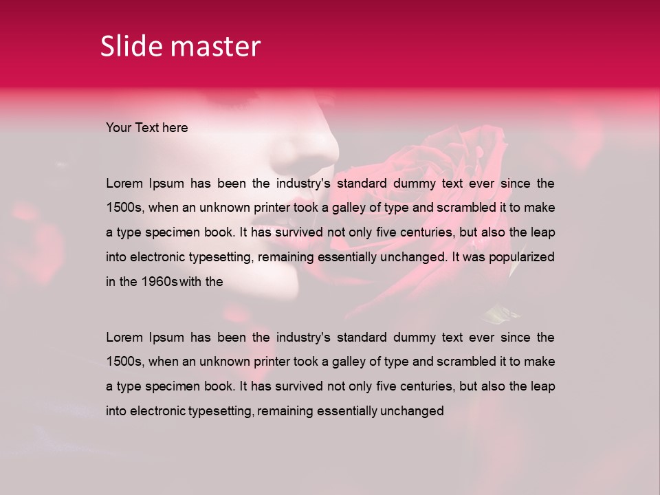 Sexy Likeness Semblance PowerPoint Template