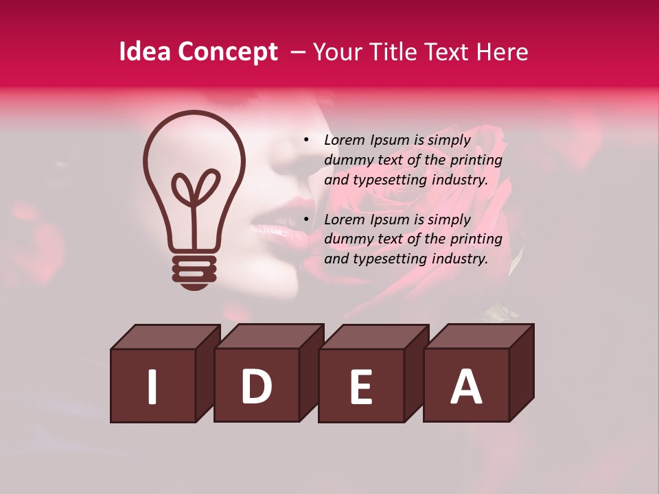 Sexy Likeness Semblance PowerPoint Template