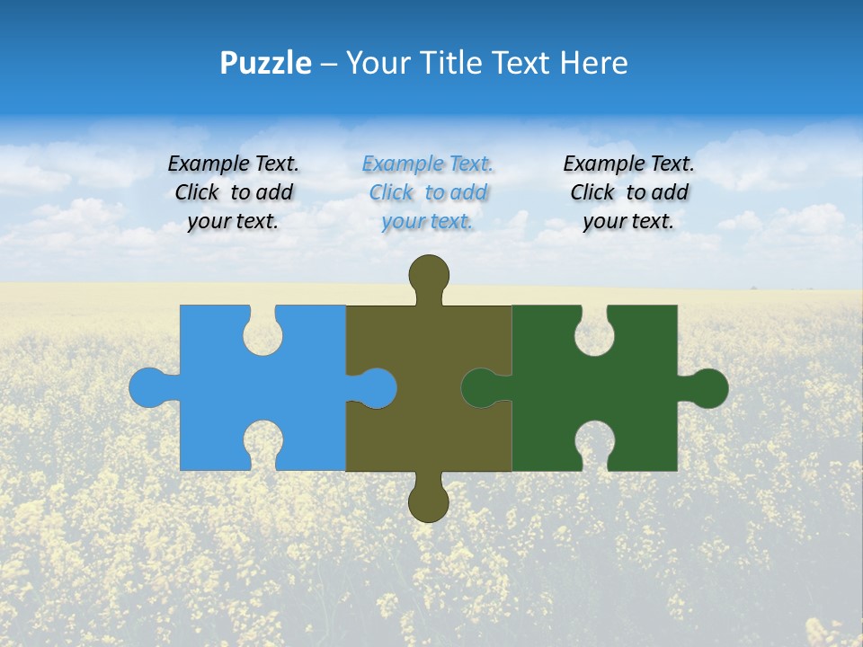 Sunshine Color Ecology PowerPoint Template