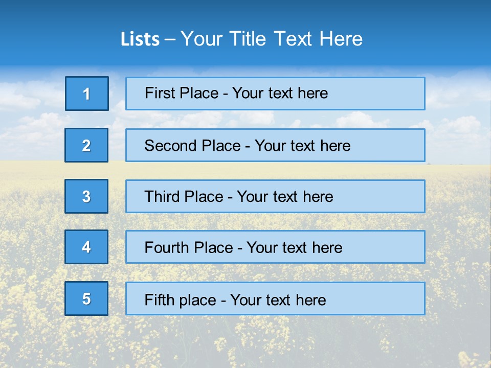 Sunshine Color Ecology PowerPoint Template