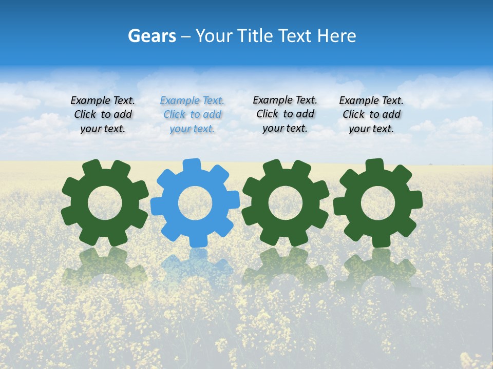 Sunshine Color Ecology PowerPoint Template