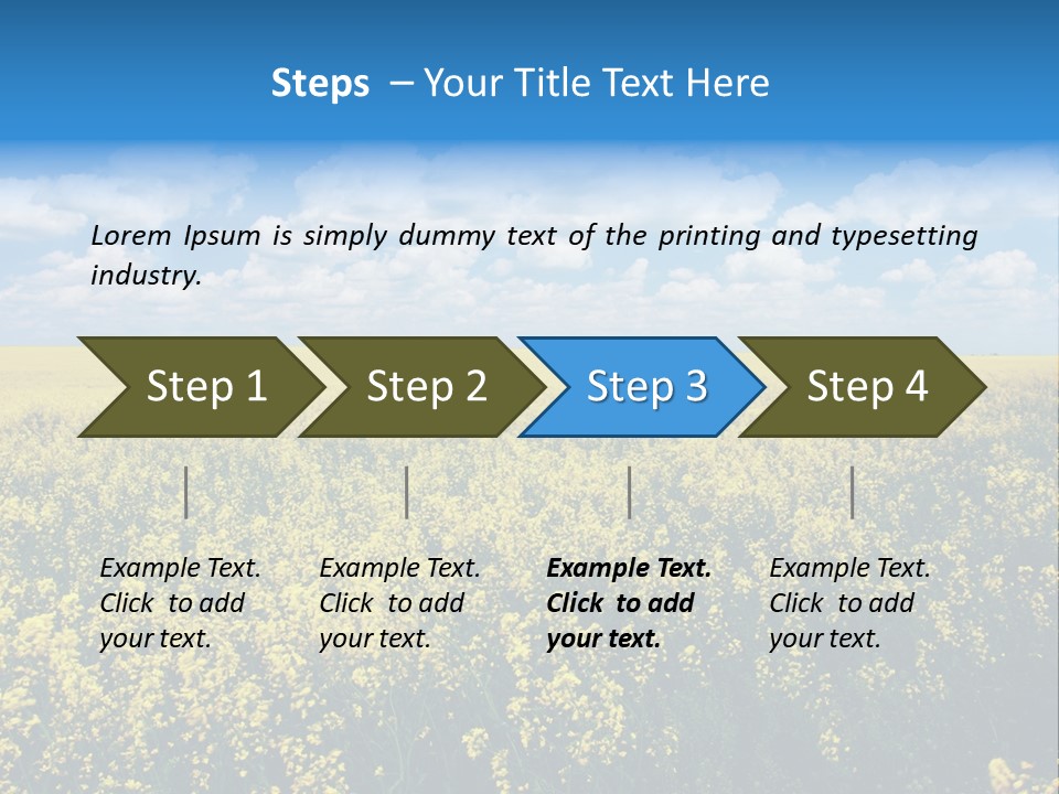 Sunshine Color Ecology PowerPoint Template