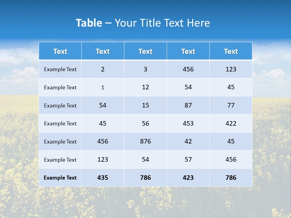 Sunshine Color Ecology PowerPoint Template