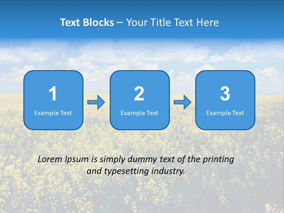 Sunshine Color Ecology PowerPoint Template