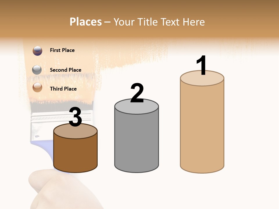 Sale Paintbrush Drop PowerPoint Template