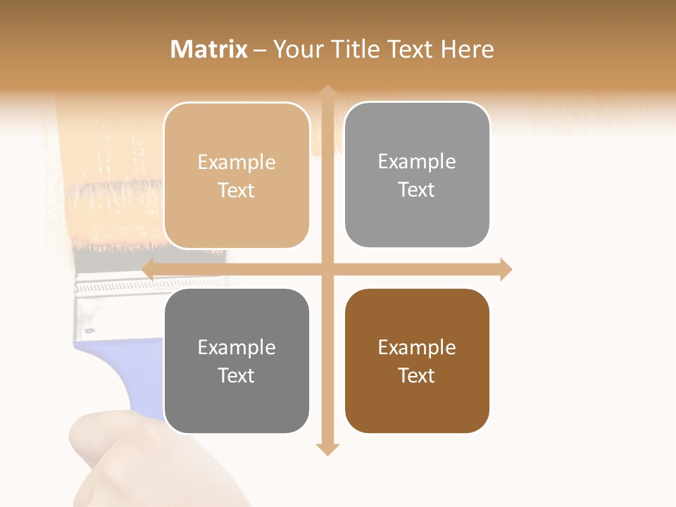 Sale Paintbrush Drop PowerPoint Template