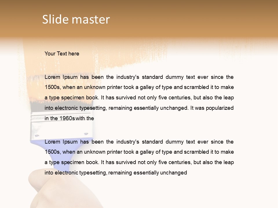 Sale Paintbrush Drop PowerPoint Template