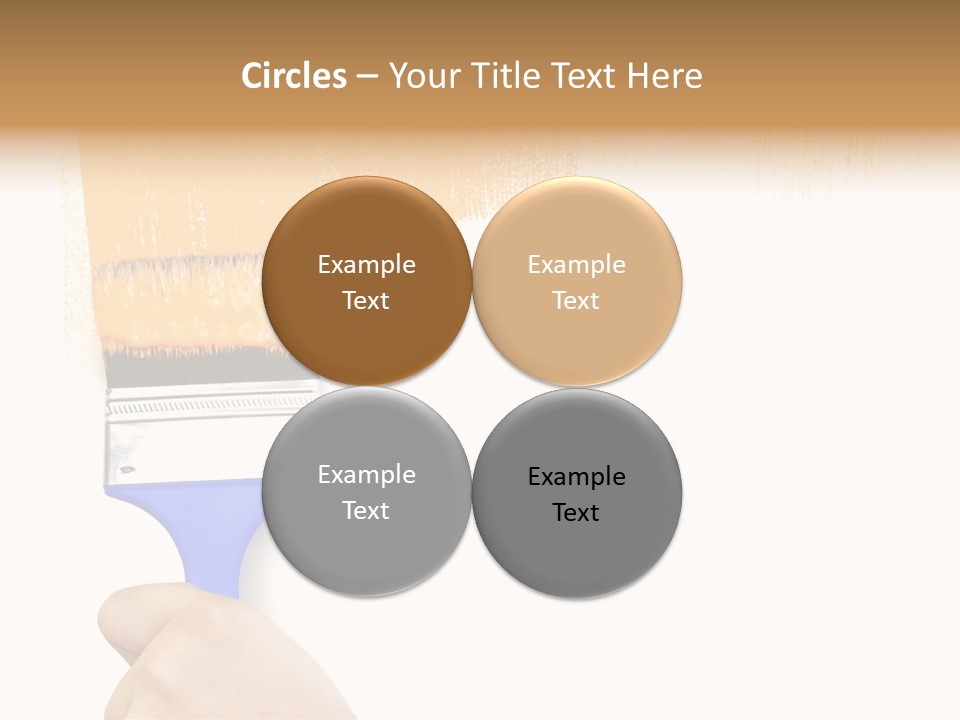 Sale Paintbrush Drop PowerPoint Template