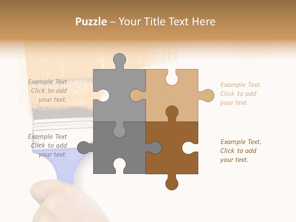 Sale Paintbrush Drop PowerPoint Template