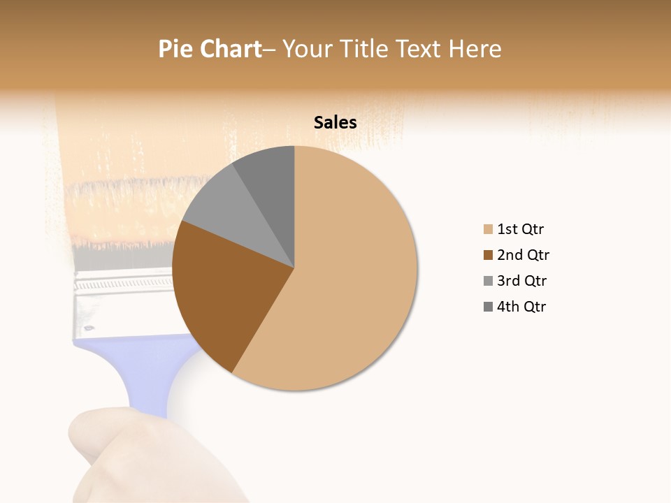 Sale Paintbrush Drop PowerPoint Template