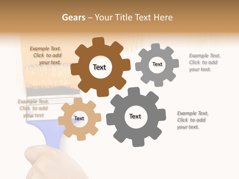 Sale Paintbrush Drop PowerPoint Template