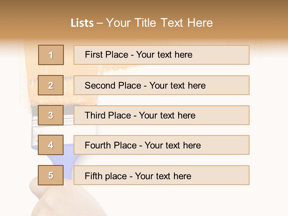 Sale Paintbrush Drop PowerPoint Template