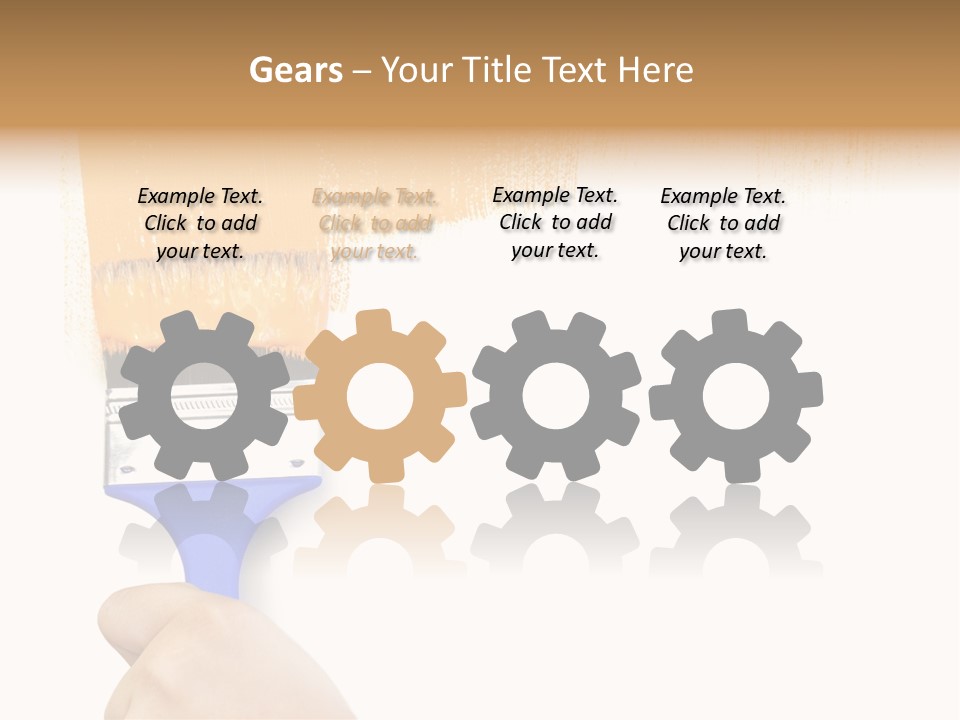 Sale Paintbrush Drop PowerPoint Template