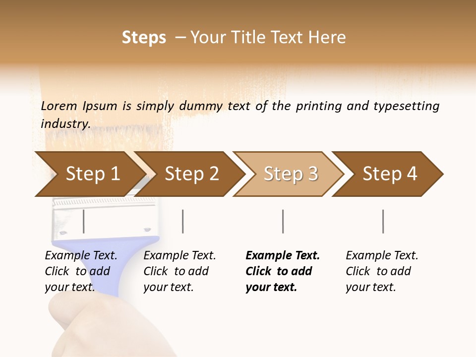 Sale Paintbrush Drop PowerPoint Template