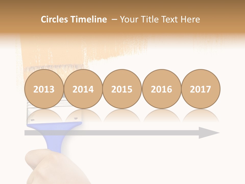 Sale Paintbrush Drop PowerPoint Template