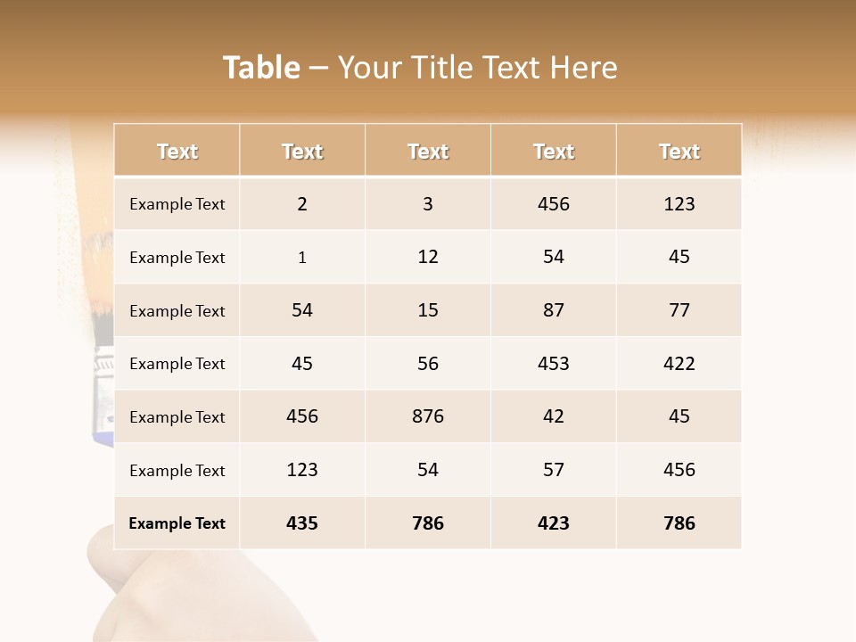 Sale Paintbrush Drop PowerPoint Template