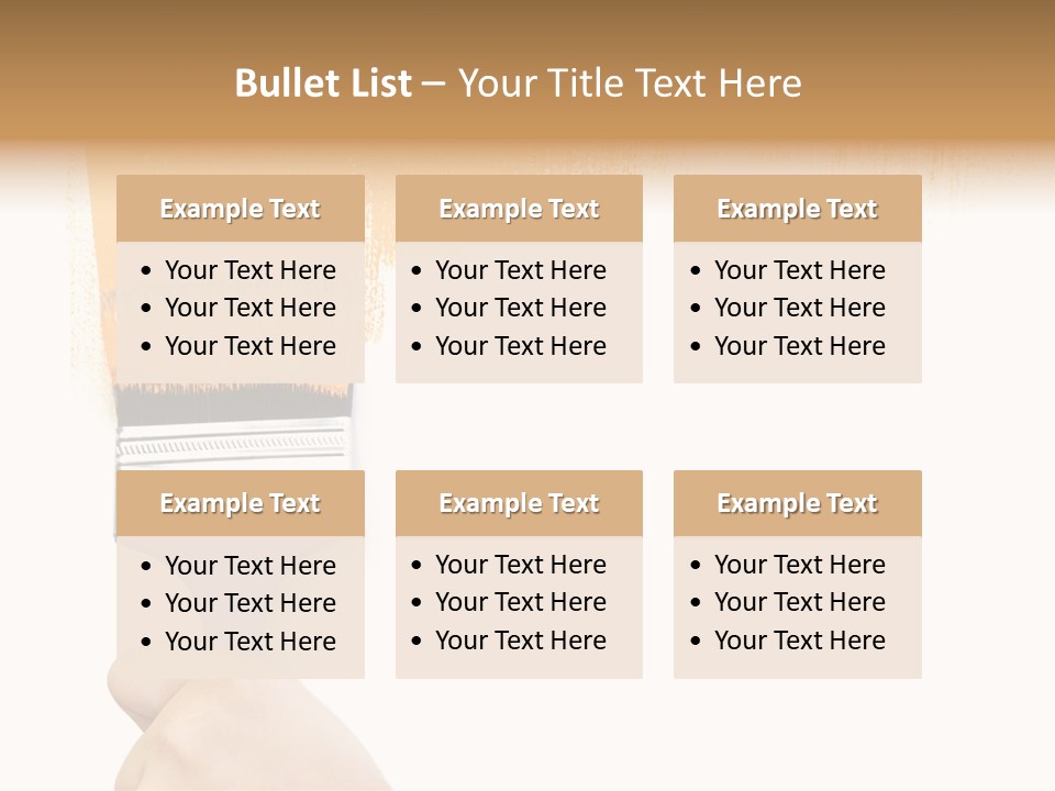 Sale Paintbrush Drop PowerPoint Template