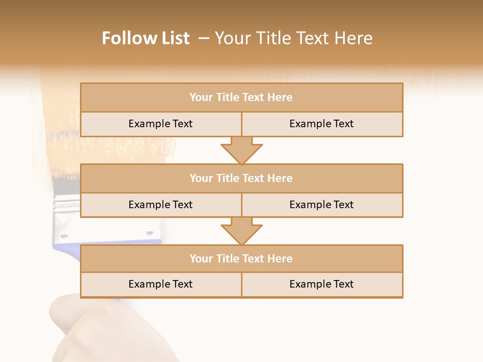 Sale Paintbrush Drop PowerPoint Template