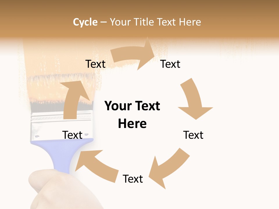 Sale Paintbrush Drop PowerPoint Template