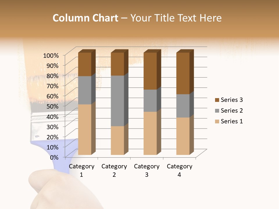 Sale Paintbrush Drop PowerPoint Template