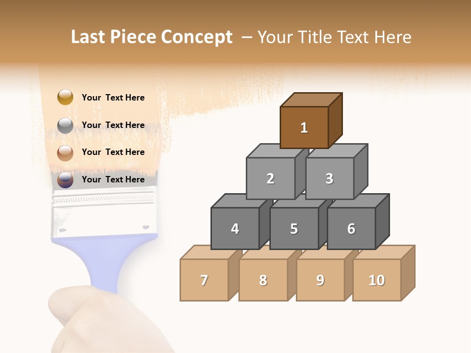 Sale Paintbrush Drop PowerPoint Template