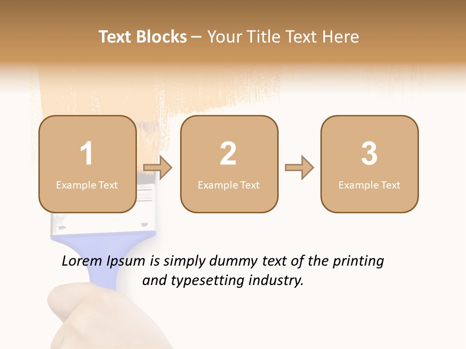 Sale Paintbrush Drop PowerPoint Template