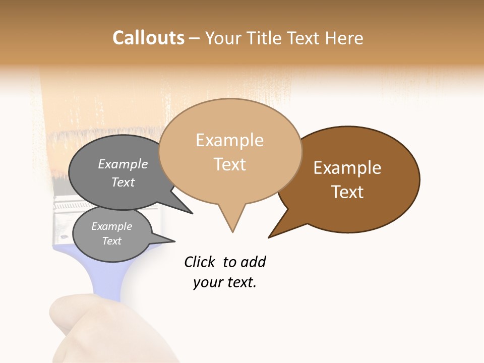 Sale Paintbrush Drop PowerPoint Template