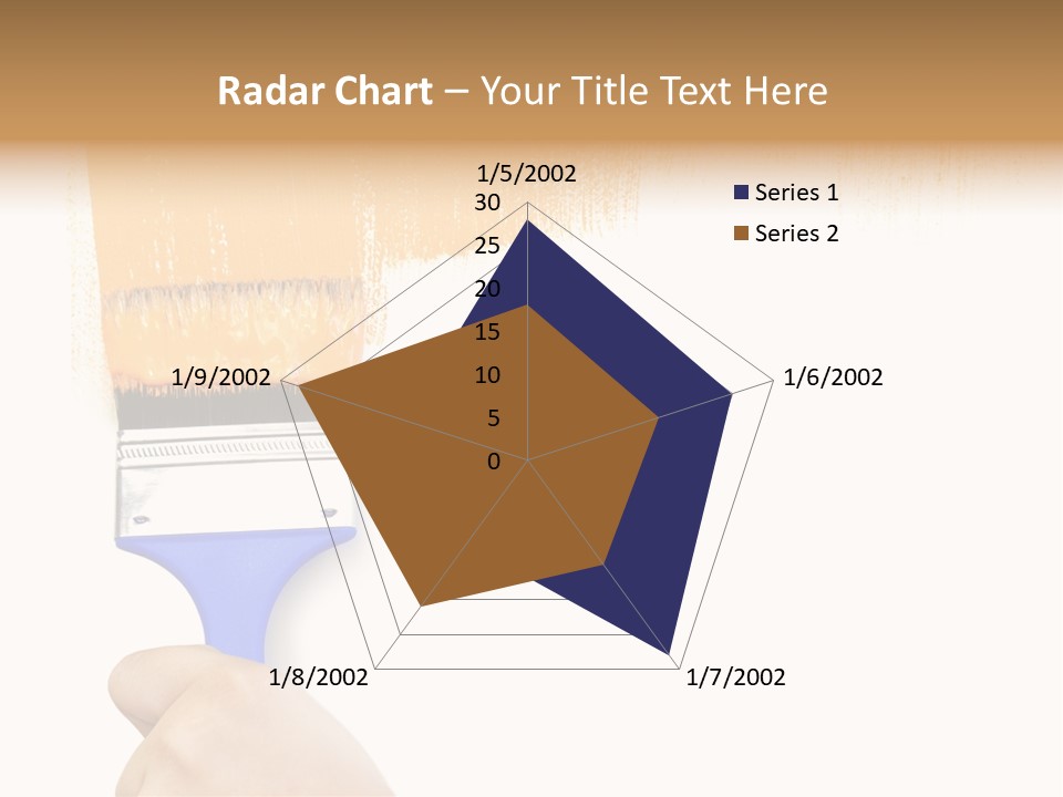 Sale Paintbrush Drop PowerPoint Template